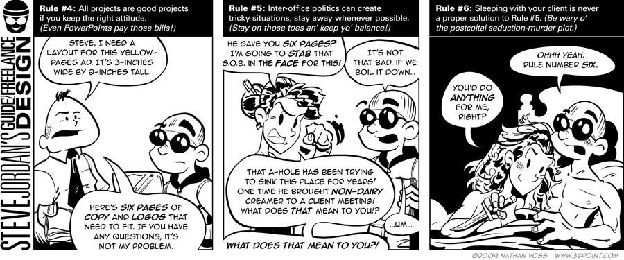 1PT.Rule Comic: Steve Jordan’s Guide 2 Freelance Design, In-House Assignments, Continued